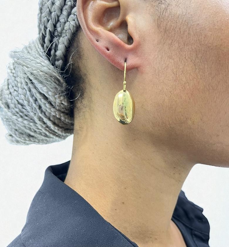 Dangle Brass Earrings image
