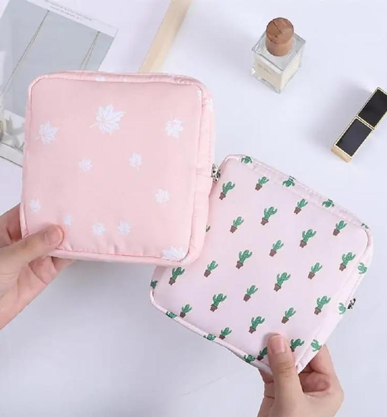 Cute Large Capacity Sanitary Napkin Storage Bag image