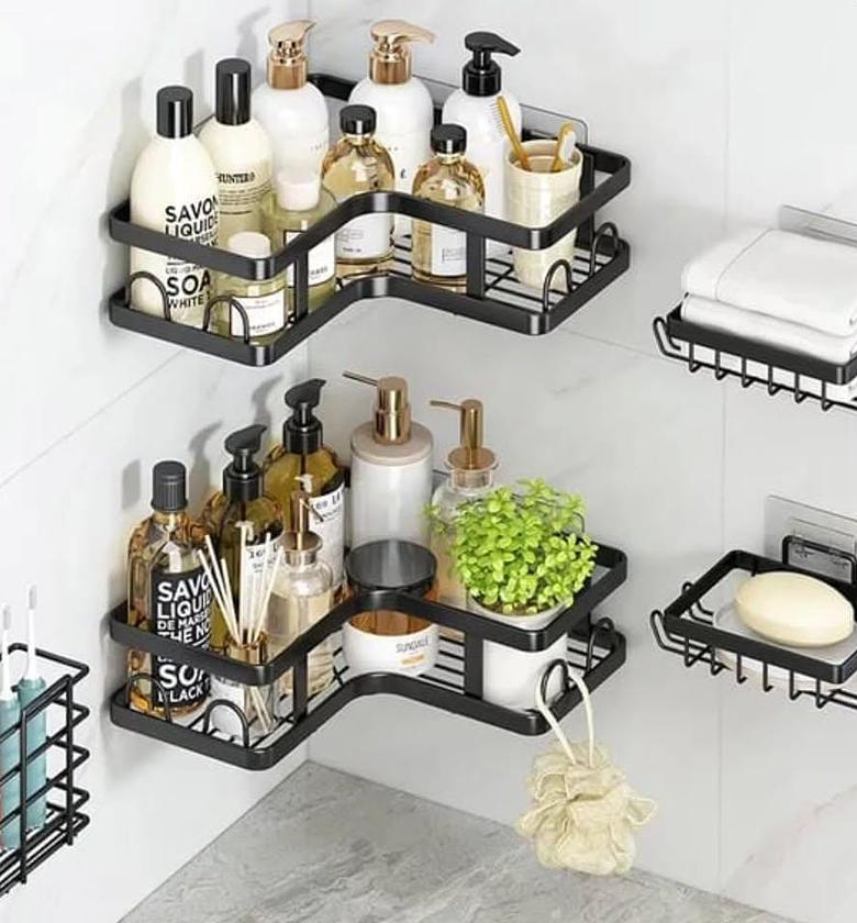 5pc corner shower caddy set image