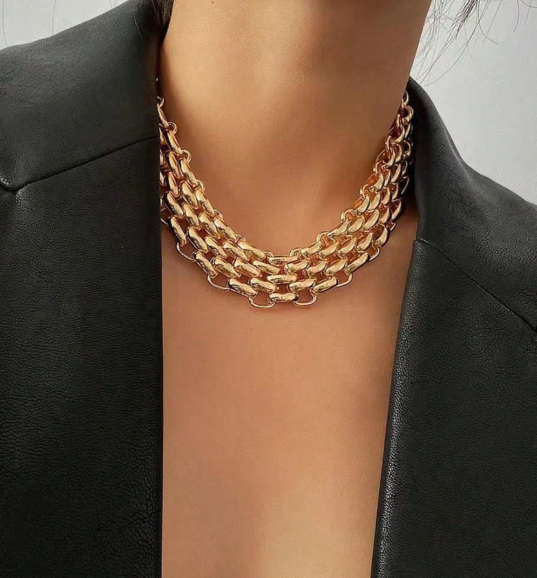 Stainless Steel with 18K Real Gold Plated  Necklace image