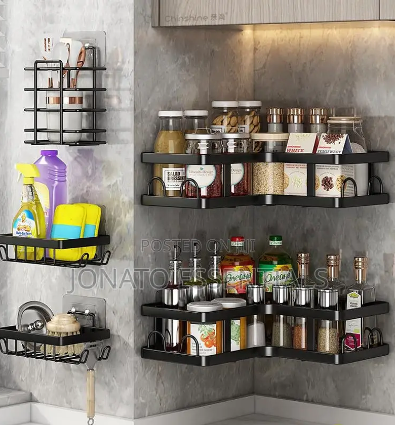 5pcs Set Triangular Shower Caddy Shelf/Bathroom Organizer image
