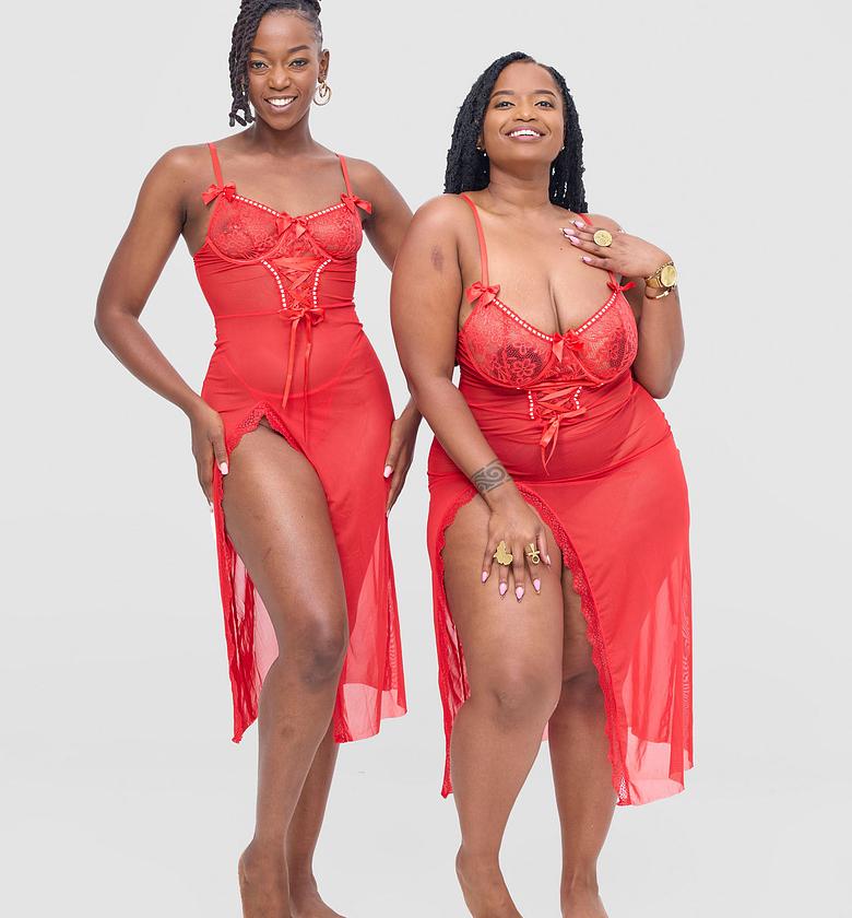 Sexy See Through Sleepwear Dress image