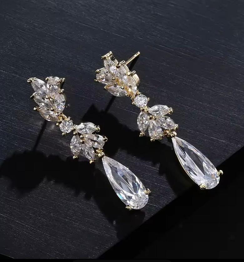 Gilded Marquise Vine Drops image