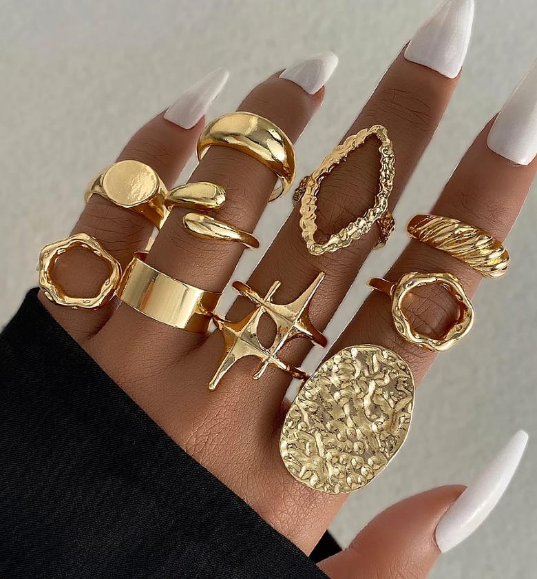 Hammered Starlight Ring set image