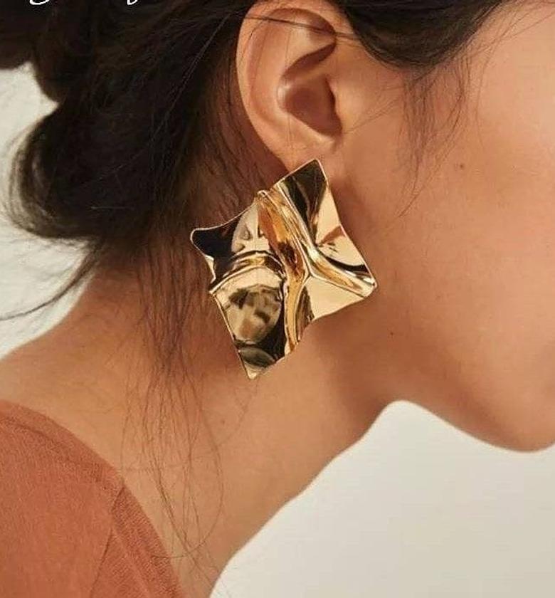 Melted square earrings  image