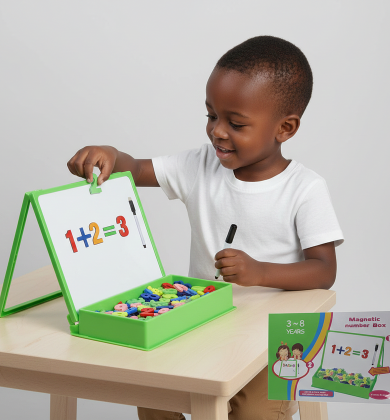 Magnetic Number Box for Kids, Educational Toy, Learning Math image