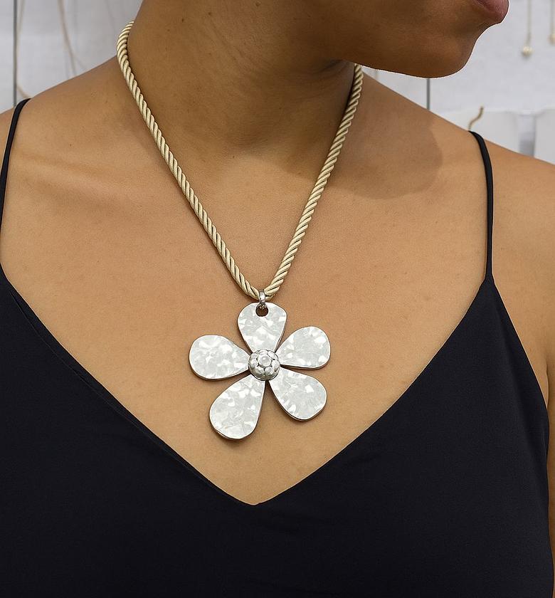 Bloom Statement Flower Pendant Necklace image