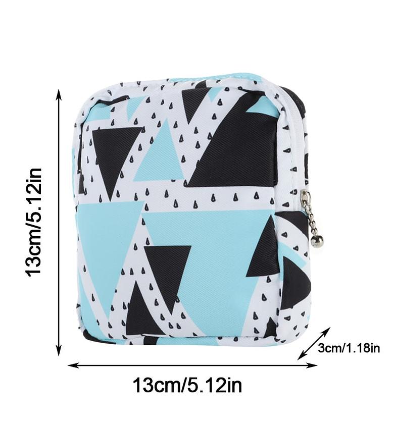 Cute Women Sanitary Napkin Pad Cotton Bag image