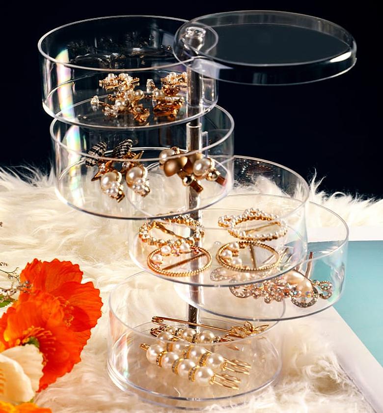 Rotating Jewelry Storage Box and Organizer image