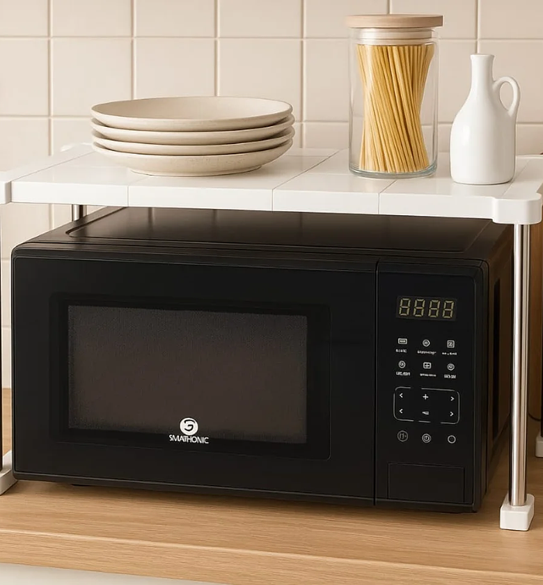 Microwave Oven Stand and Organizer Shelf image