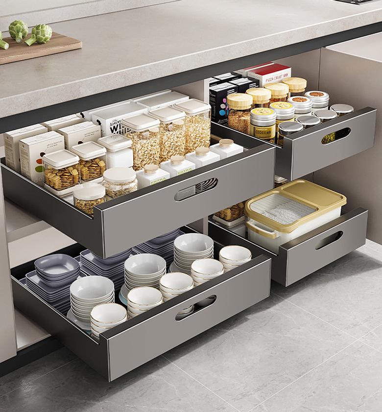 Heavy-Duty Carbon Steel Pull Out Cabinet / Drawer Organizer image