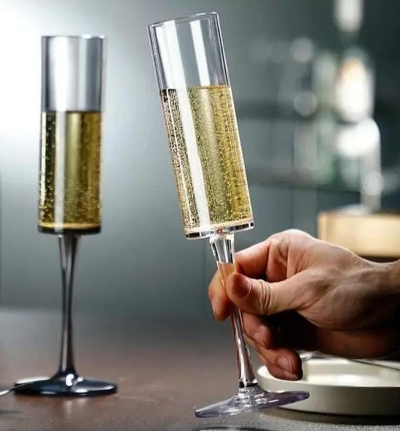 Modern Zenith Crystal Champagne Flutes (175ml) - 6pcs image