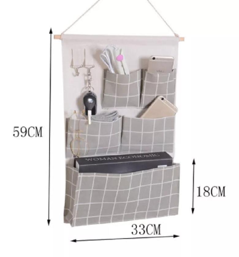 Over-The-Door Magazine Storage Pockets image