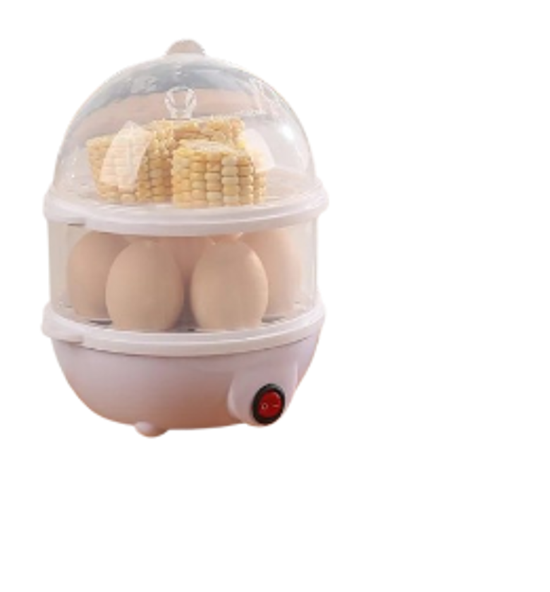 Double Layer Electric Egg Boiler Automatic Off 14 Egg Poacher  image