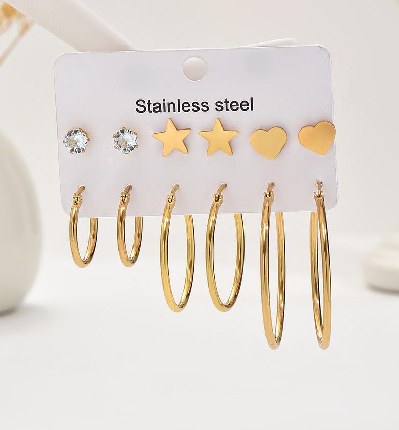  Casual Modern Style Simple Style Waterproof Non Tarnish Earrings image