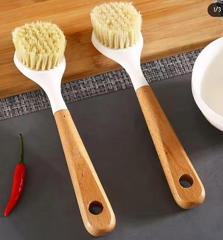 Kitchen cleaning brush.  image