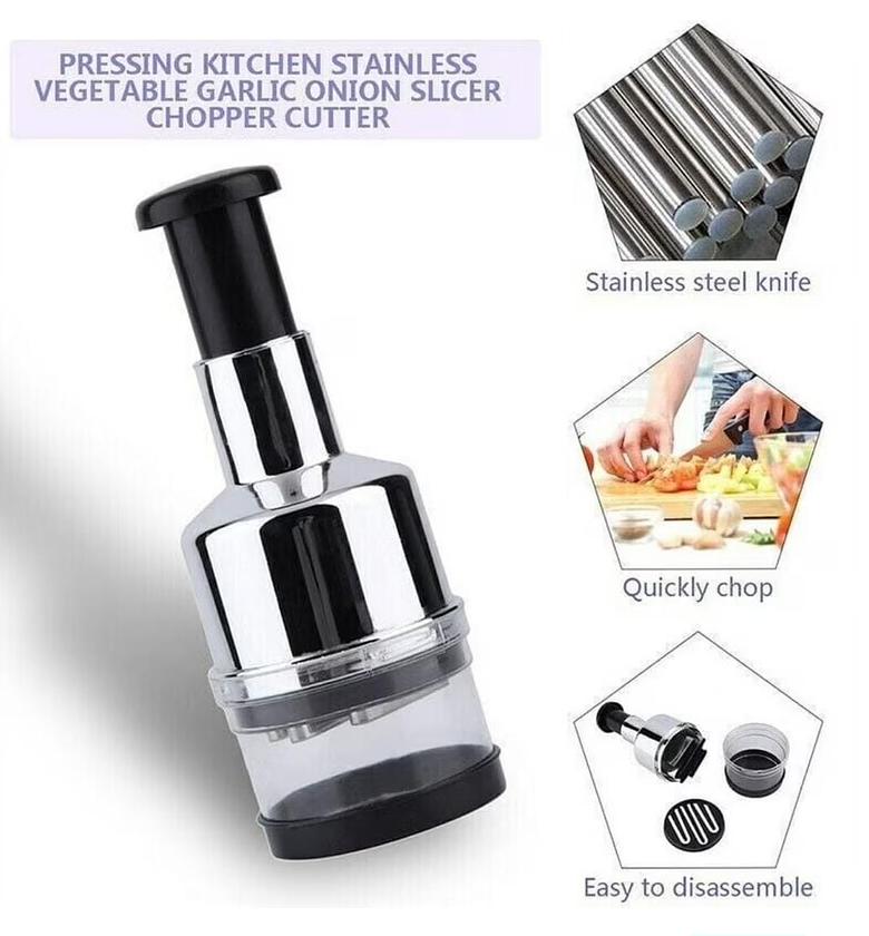 Hand pressure onion chopper  image