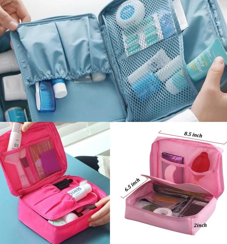 Portable Travel Toiletry Bag | Cosmetic Makeup Organizer image