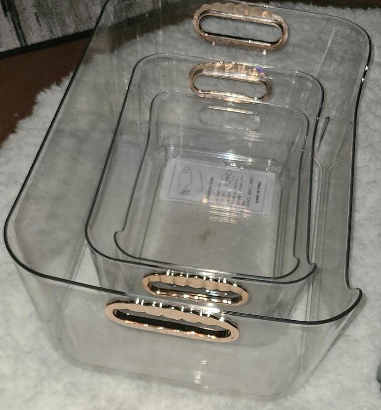 Light Luxury Desktop Transparent Storage Boxes image