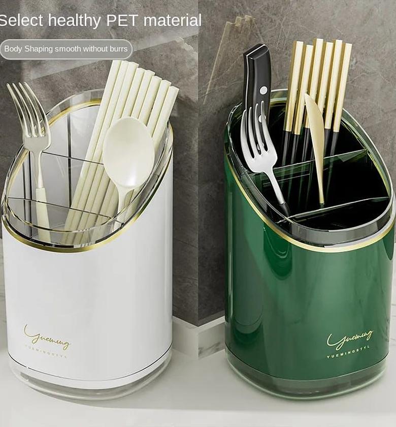 Shining 3 slot cutlery holder drainer now available in 2 colours  image