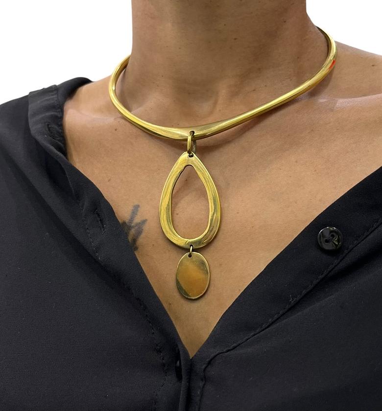 Bazu Brass Choker image