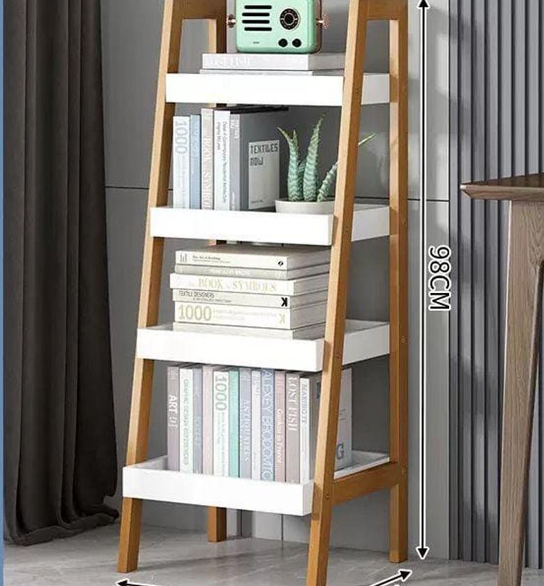 Wood Storage Display Shelf / Wooden Storage Rack image