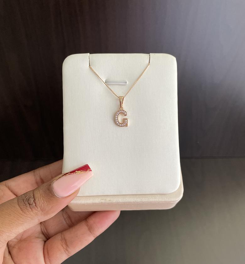 Initial Necklace - G image