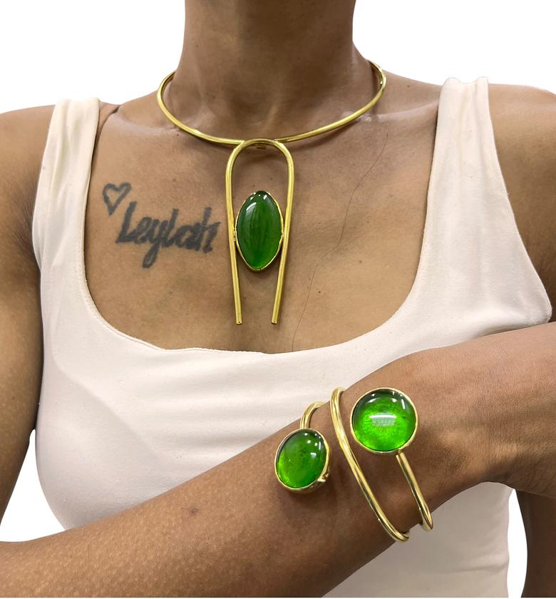 Wiki Brass Jewelry Set image