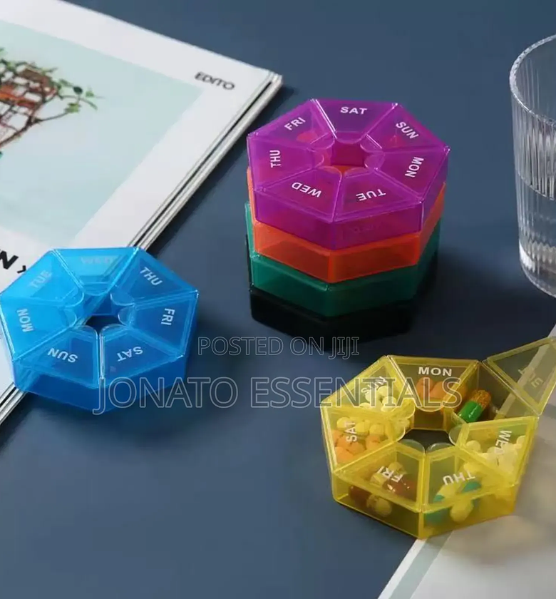 7 Day Pill Box And Organizer, Pill Cases image