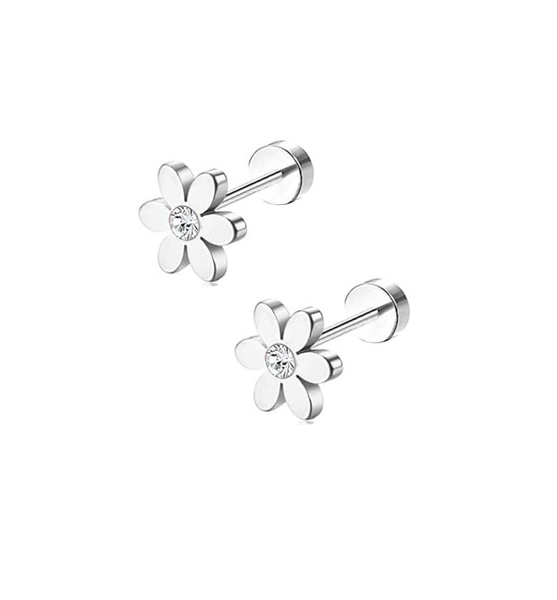  Butterfly Stainless Steel Earrings and Ring Set image