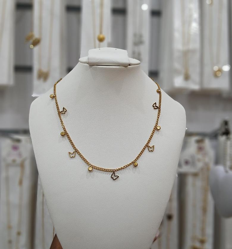 Butterfly filled necklace image