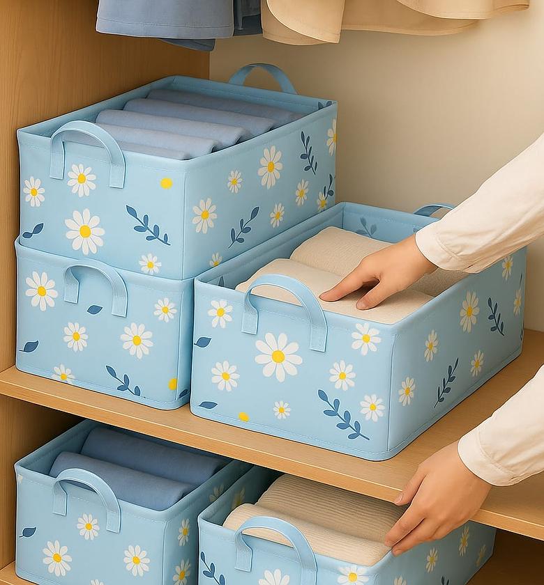 Meadow Bloom Foldable Storage Bin  image
