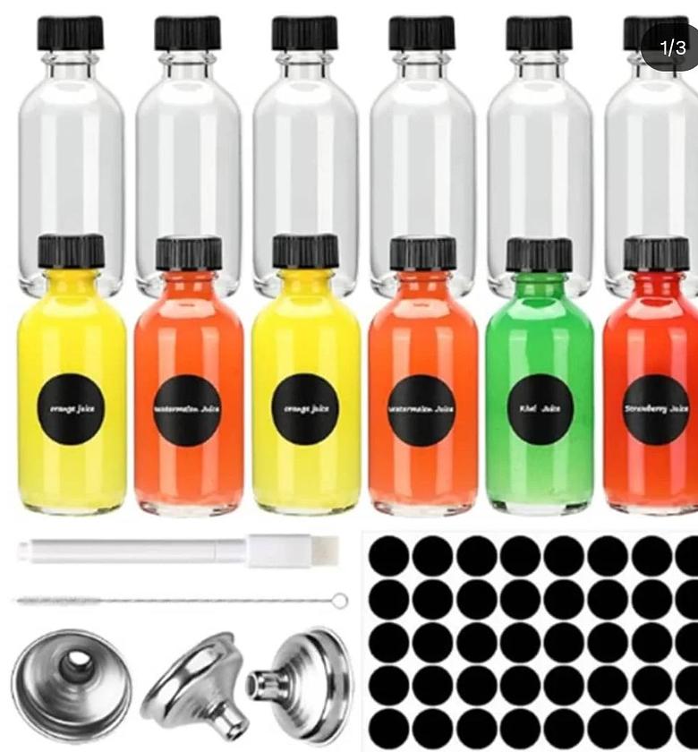 Ginger Shots Essential Glass Bottles  12 sets image