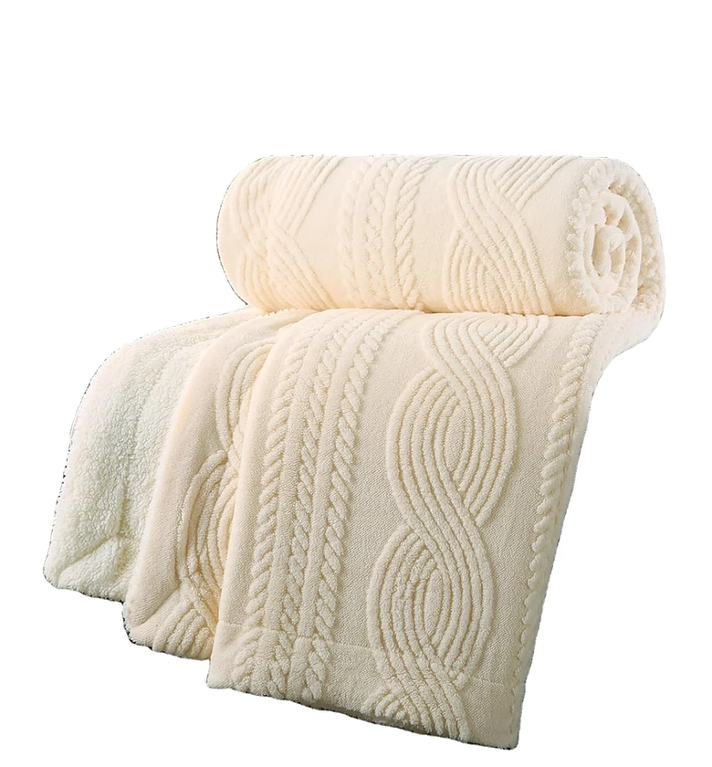Luxury Lambswool Double Throw Blanket – 200x230cm image