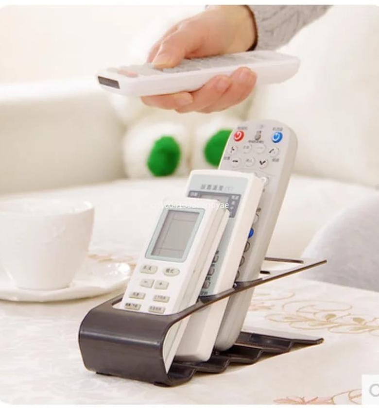 4 Slots Plastic Remote Control Holder  image