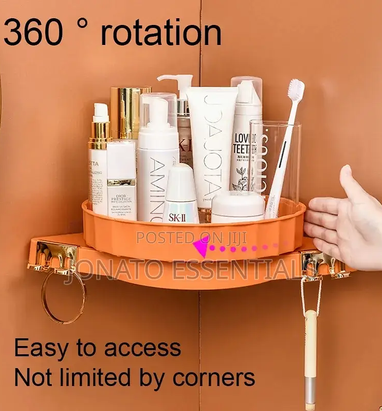 360° Rotating Corner Shelf, Bathroom Shelves image