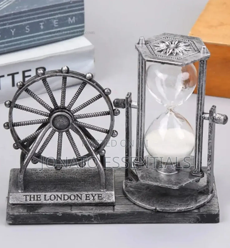Vintage Ferris Wheel Hour Glass Decor image