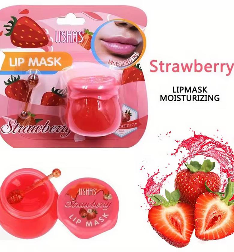 Moisturizing  strawberry lip mask Ushas  image