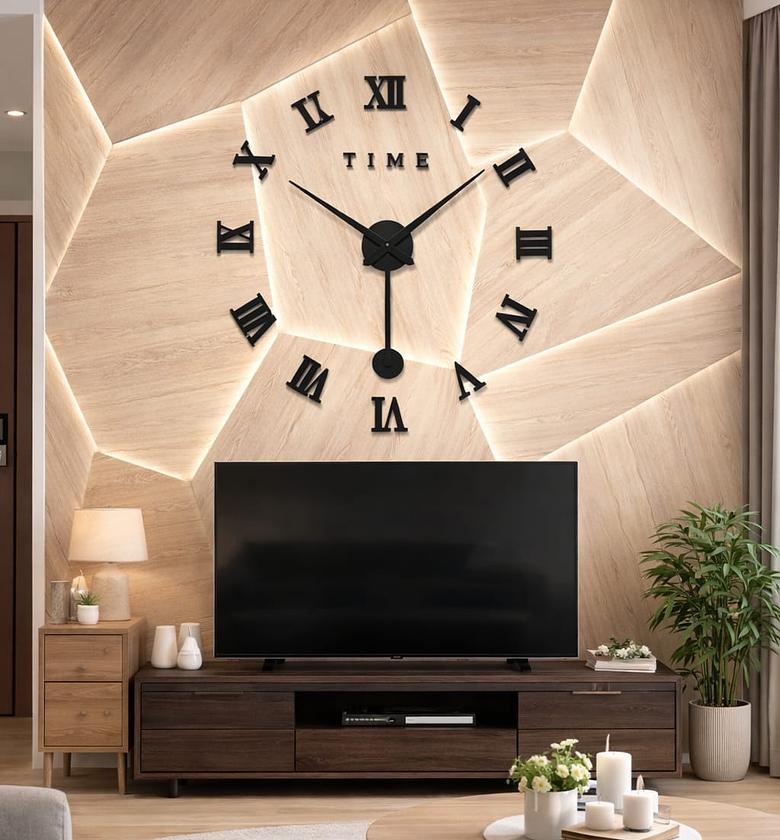 3D Large Roman Clock image