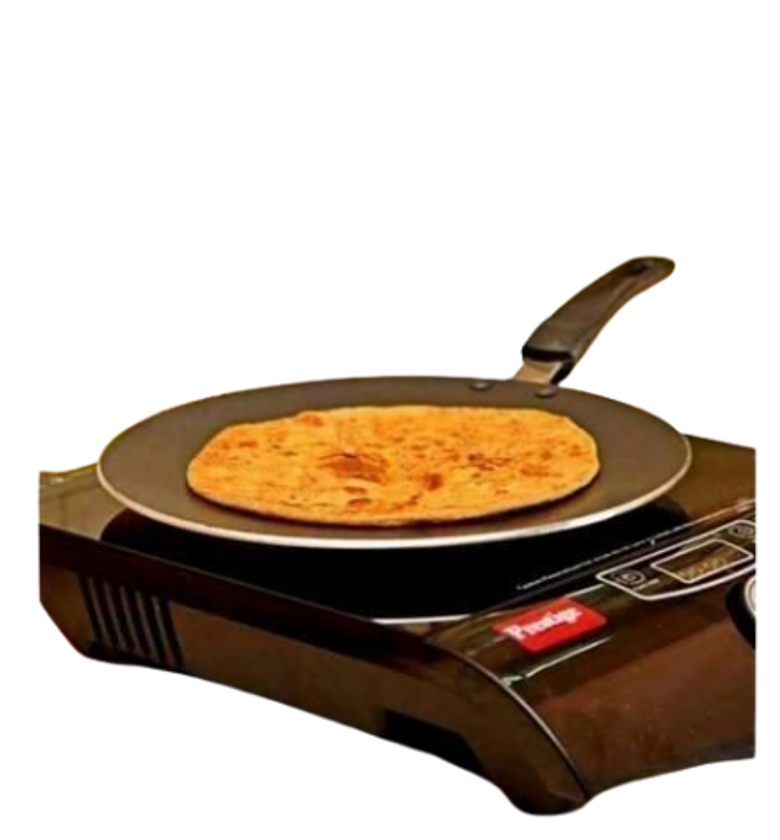 Non-stick Flat Chapati Pan - Black 30cm image