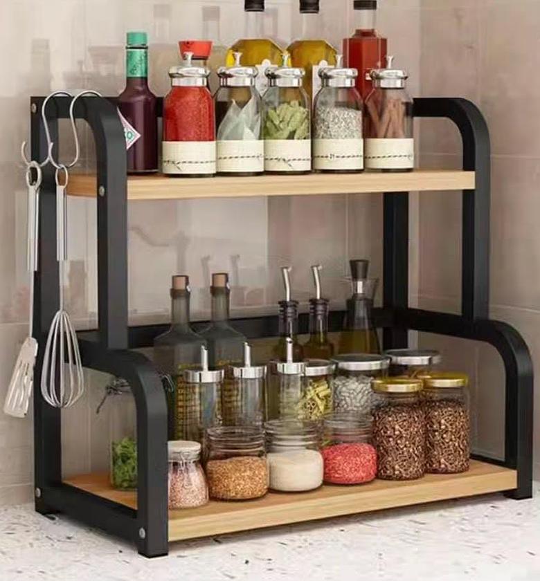 Two layer counter top orgazing rack. image