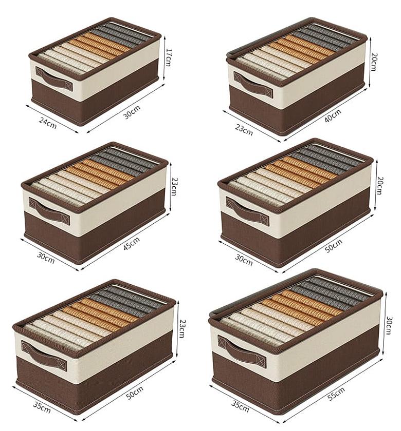 Clothes Pants Organizer Box With Steel Fream  image