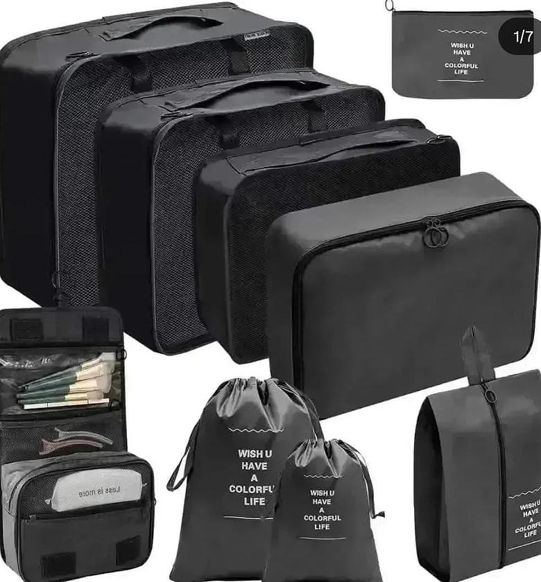 9 Pcs Luggage Travel Organizers image