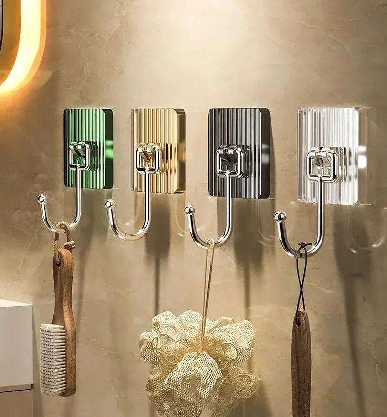 10pc Multipurpose Adhesive Wall Hooks image