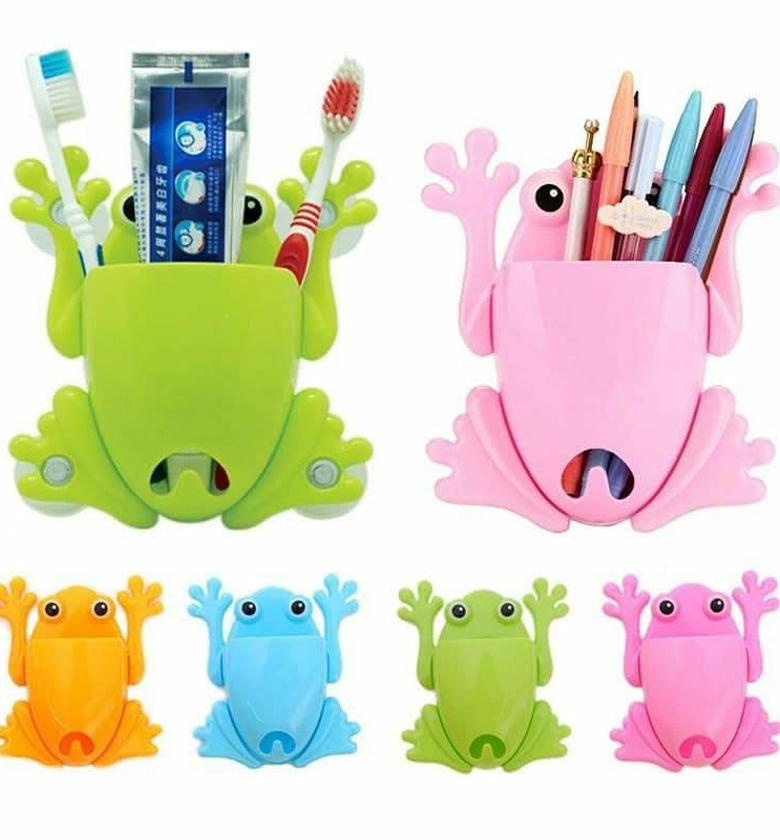 Frog Shaped Toothbrush and Toothpaste Holder image