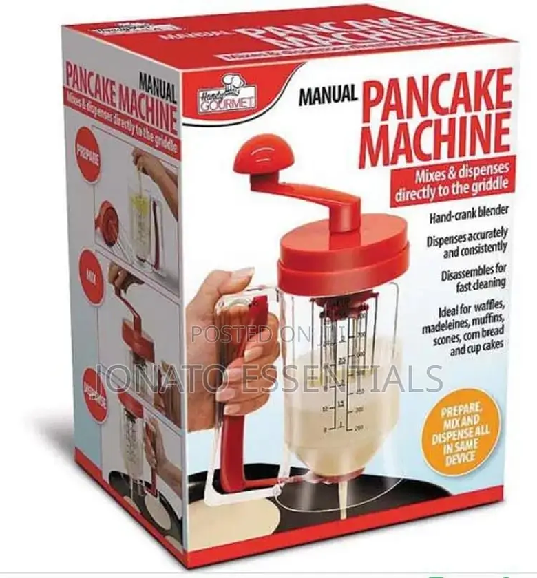 Handheld Manual Pancake Cupcake Batter Mixer Dispenser image