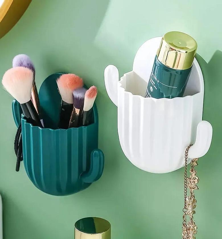 Household Wall Self-adhesive Cactus Storage Rack image