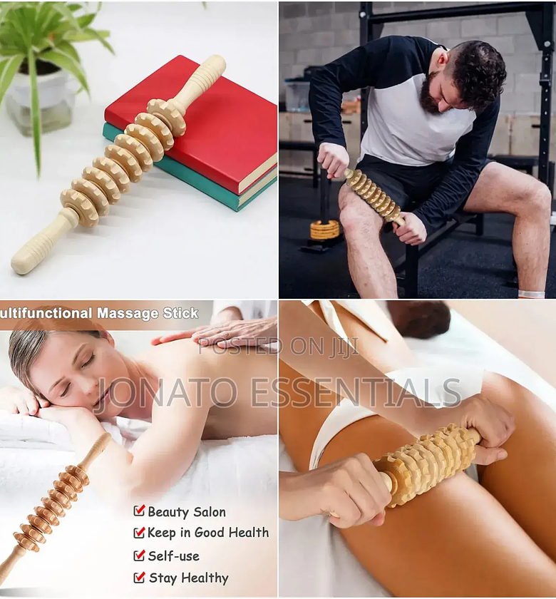 Wood Therapy Massage Tool Roller Stick image