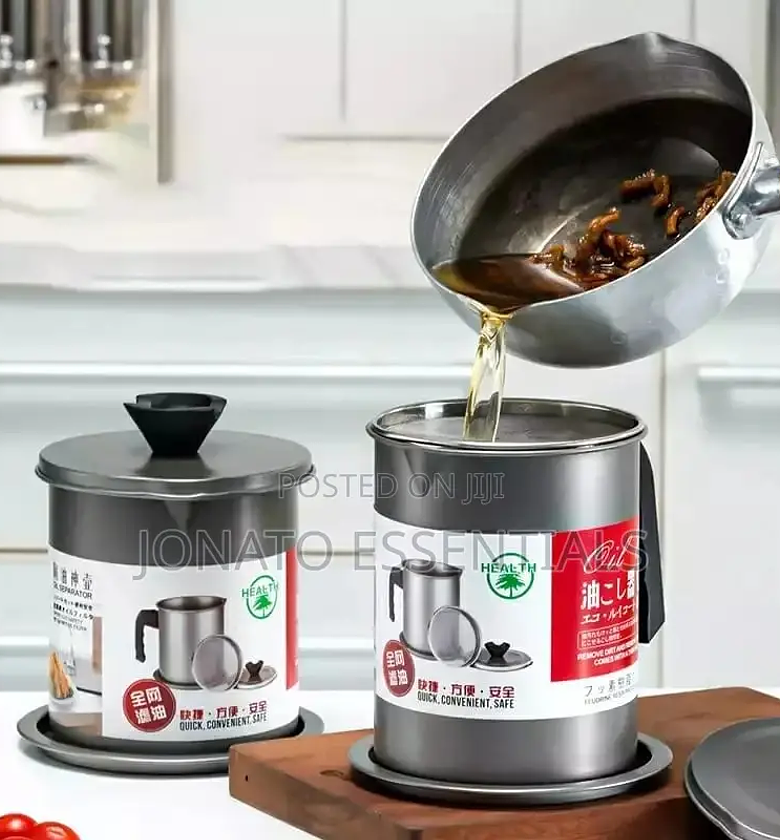 Used Cooking Oil Filter and Container image