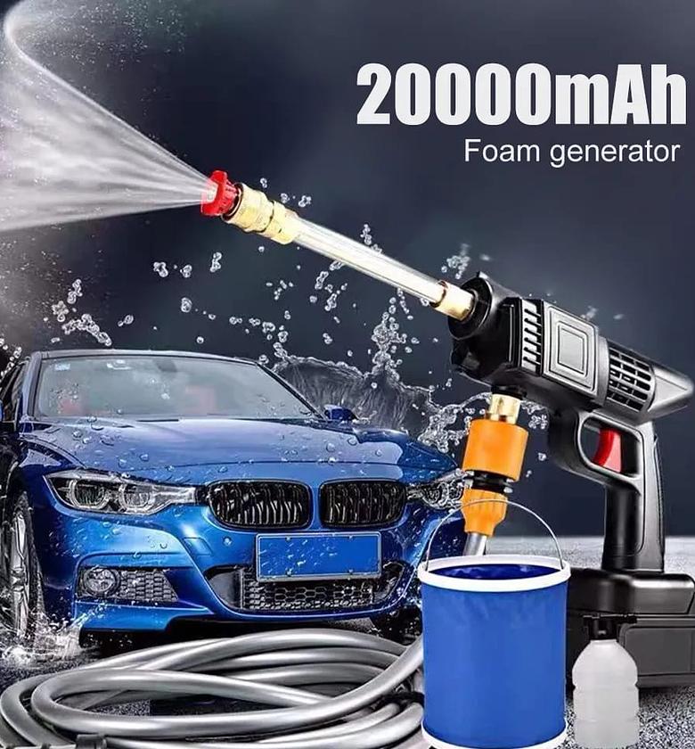 Wireless High Pressure Car wash Water Gun image